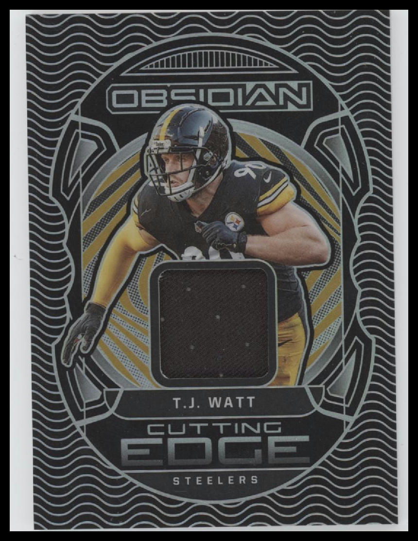 2022 Panini Obsidian Cutting Edge T.J. Watt #/100 #CE-TJW