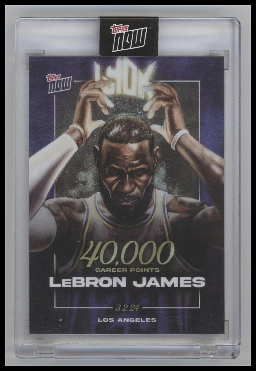 2023-24 Topps Now LeBron James #LJ-40K Encased