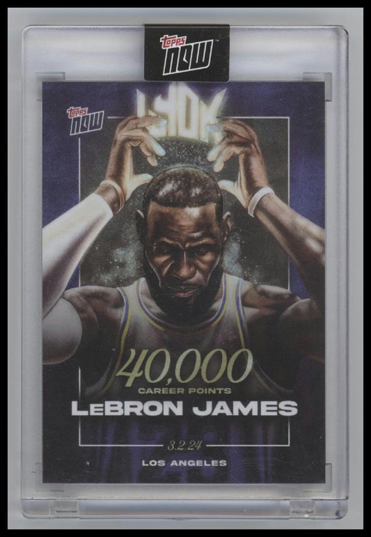 2023-24 Topps Now LeBron James #LJ-40K Encased