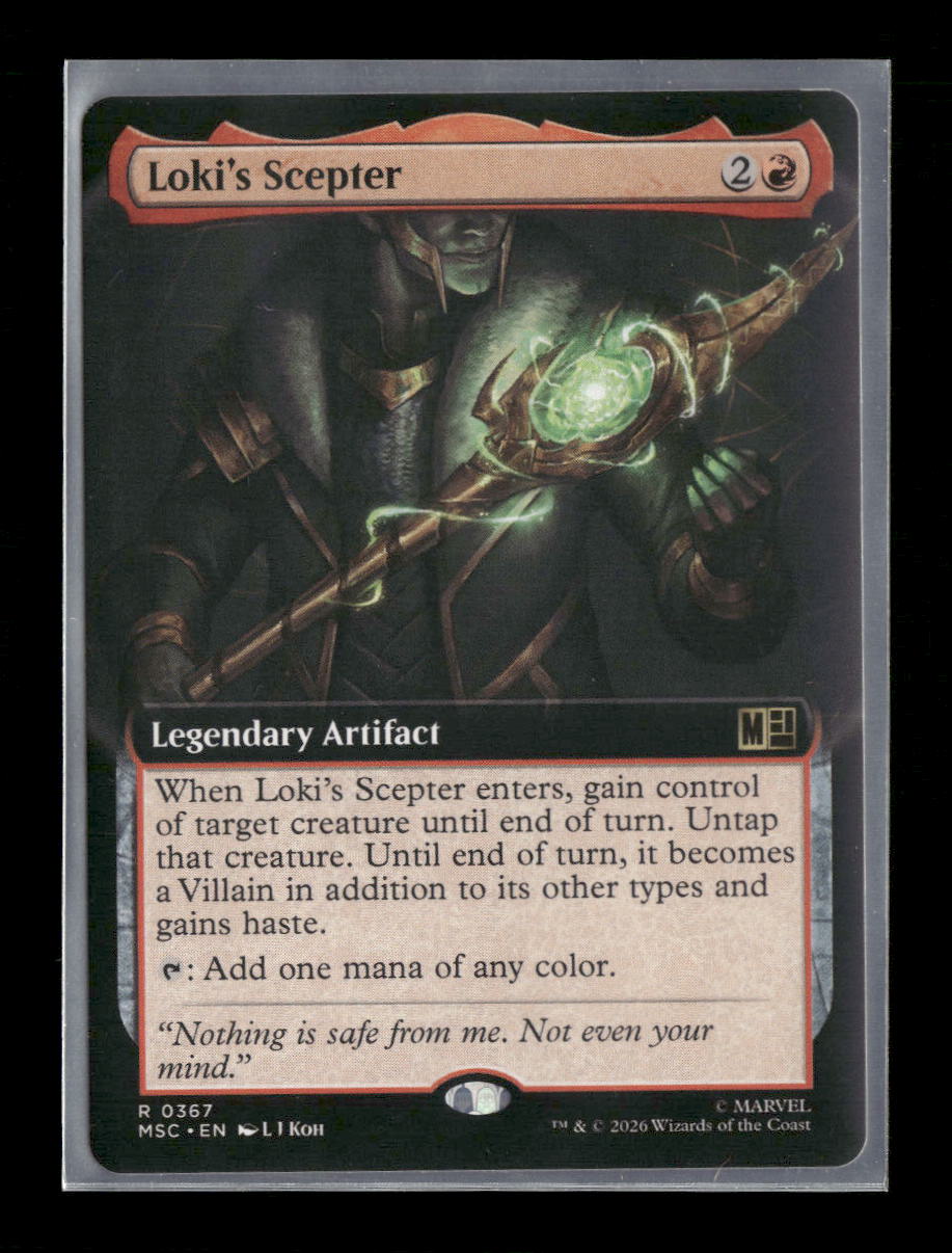 Commander: Marvel Super Heroes Loki's Scepter (Extended Art) #367
