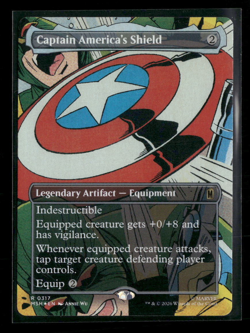 Marvel Super Heroes Captain America's Shield (Borderless) (0317) Foil #317