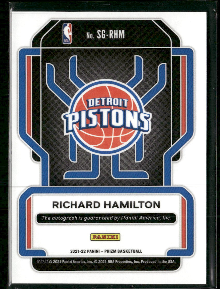 2021-22 Panini Prizm Signatures Richard Hamilton Auto #SG-RHM