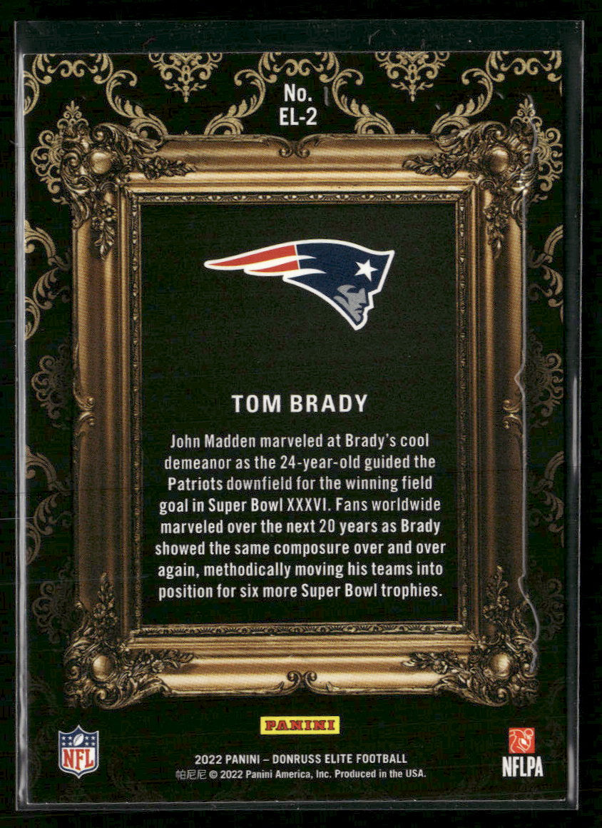 2022 Donruss Elite Elitist Tom Brady #EL-2