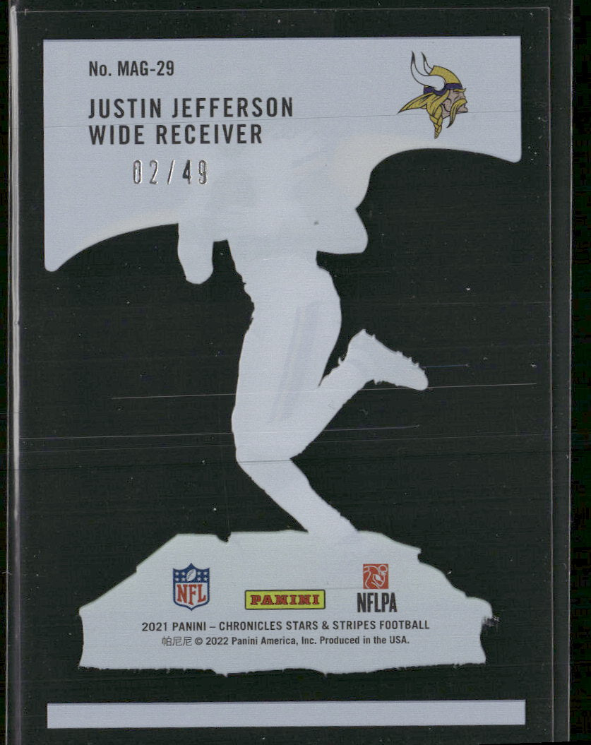 2021 Panini Chronicles Magnitude Purple Justin Jefferson #/49 #MAG-29