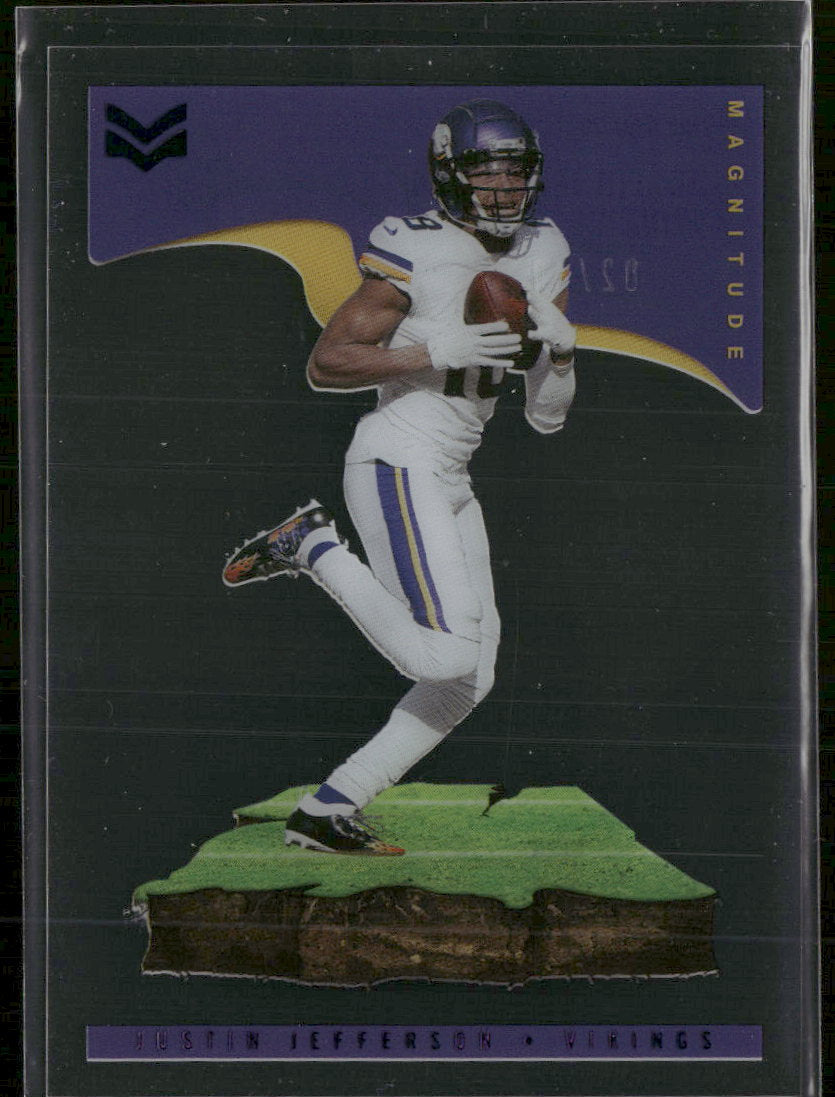 2021 Panini Chronicles Magnitude Purple Justin Jefferson #/49 #MAG-29