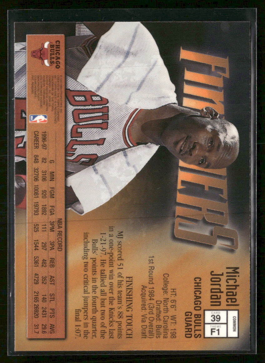 1997-98 Finest Michael Jordan #39