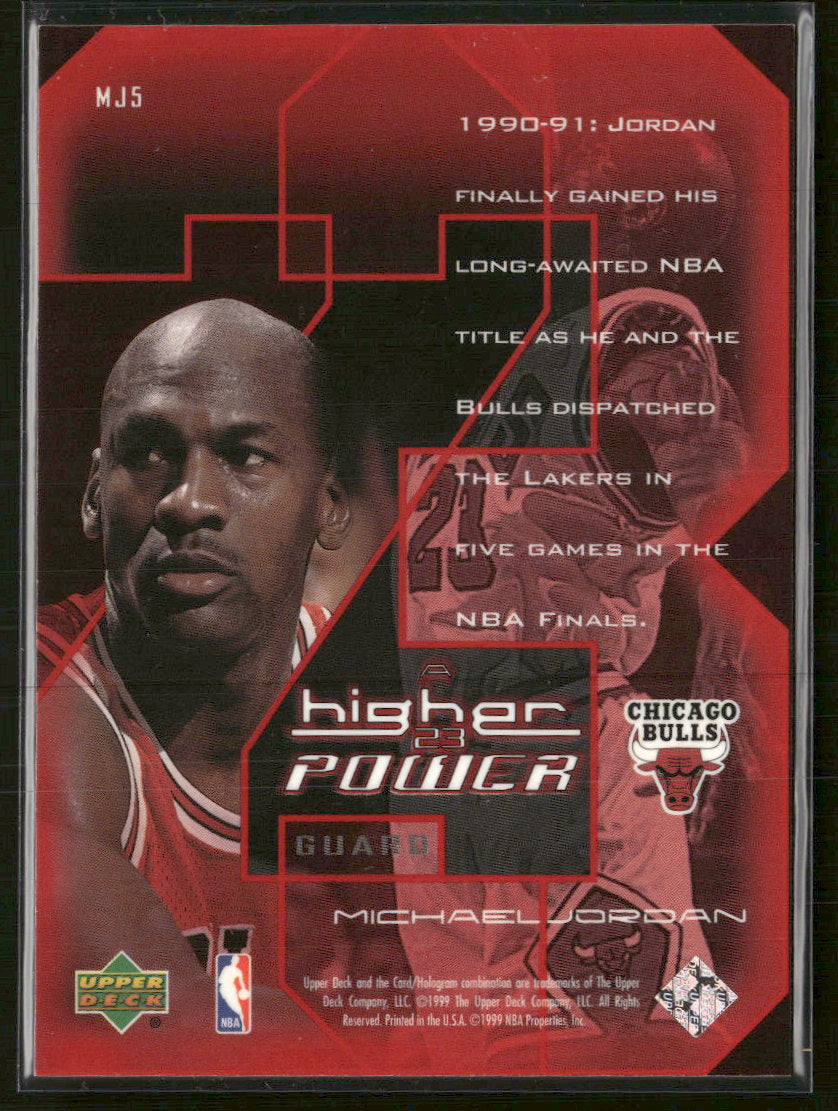 1999-00 Upper Deck MJ: A Higher Power Michael Jordan #MJ5