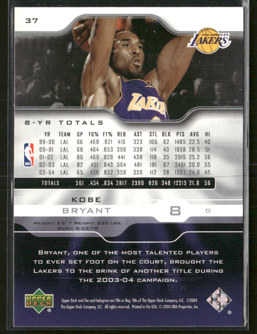 2004-05 Upper Deck Pro Sigs Kobe Bryant #37