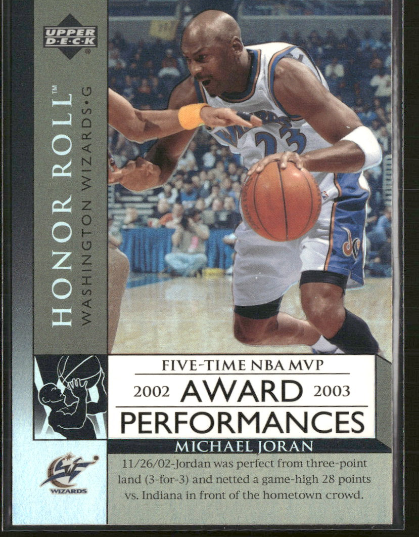 2002-03 Upper Deck Honor Roll Award Performances Michael Jordan #AP14