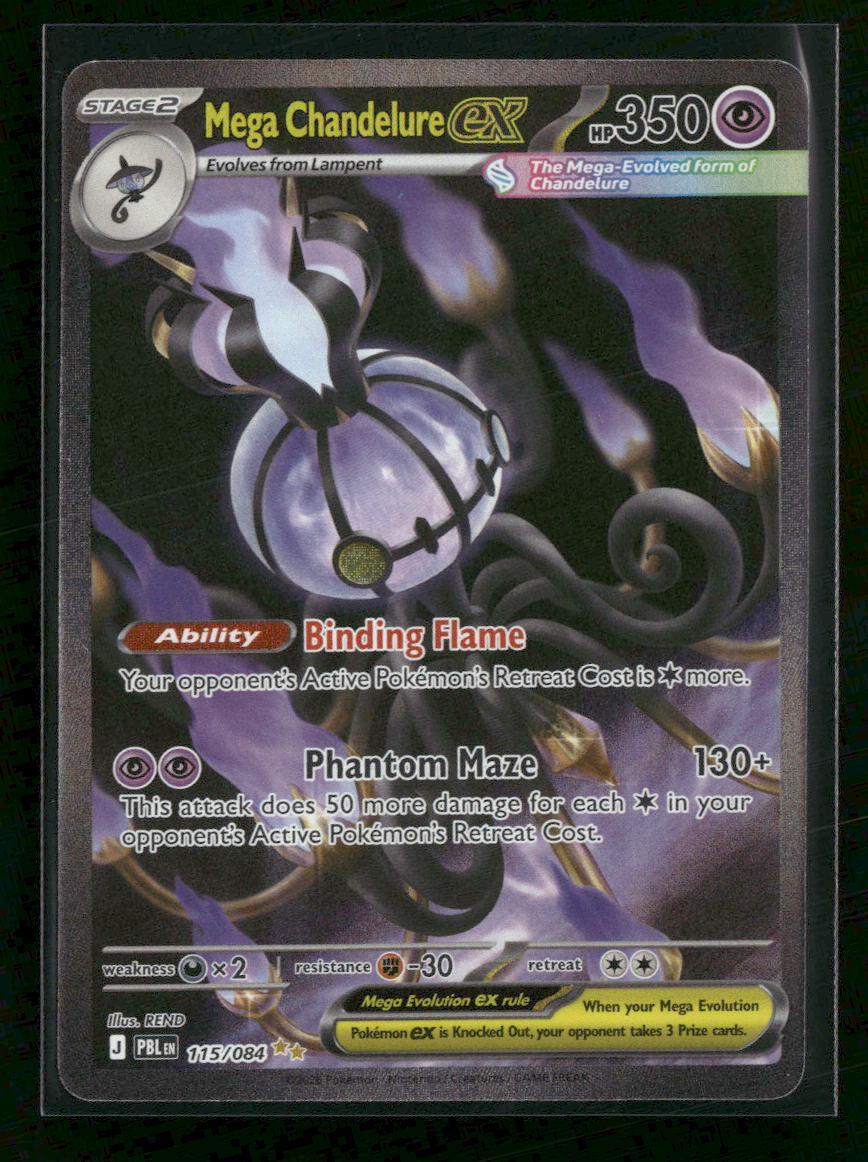 ME05: Pitch Black Mega Chandelure ex #115/084