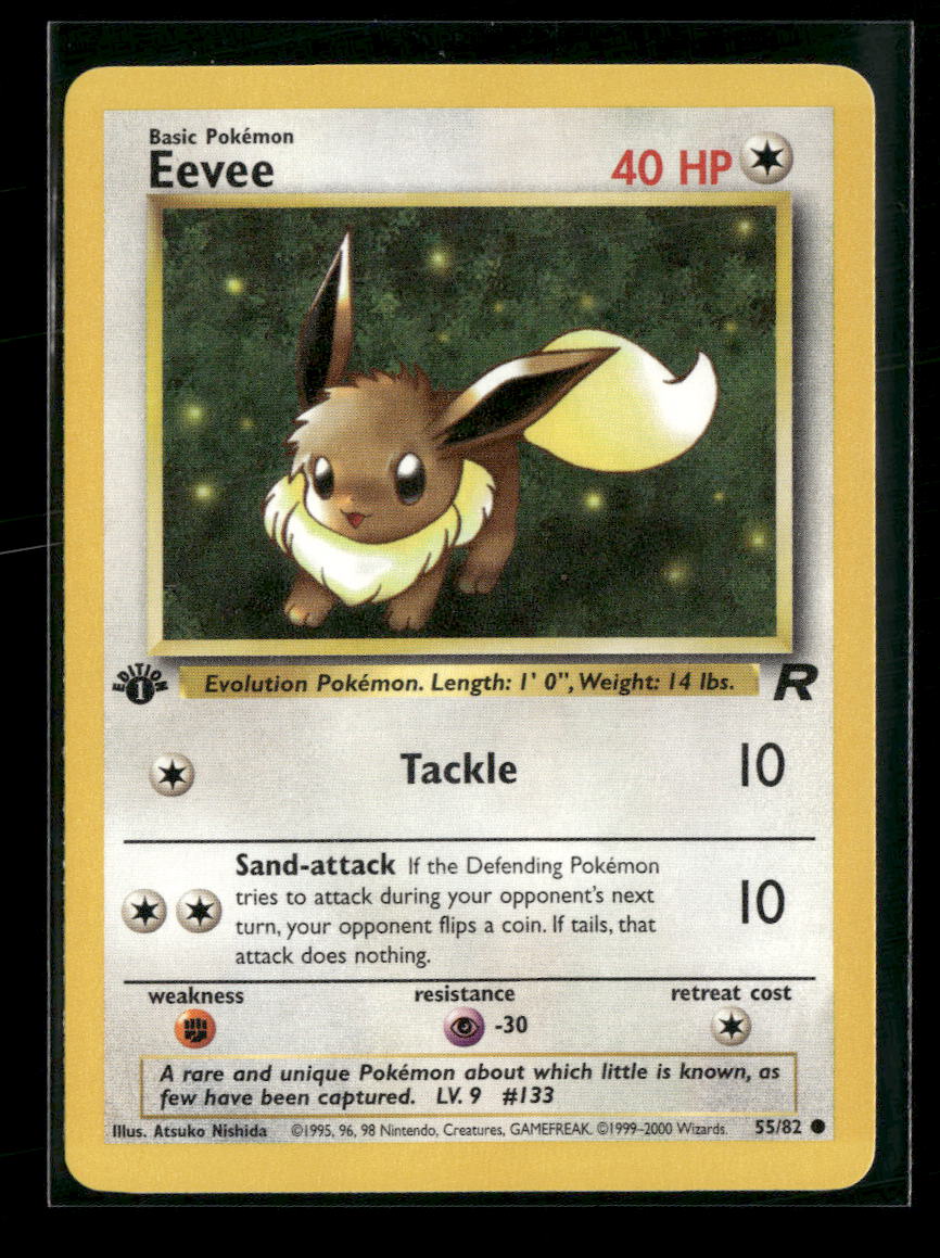 Team Rocket Eevee 1st Edition #55/82