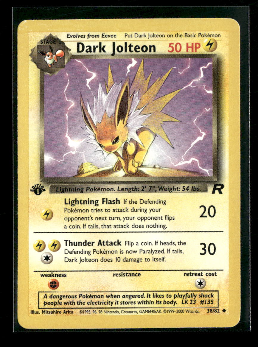 Team Rocket Dark Jolteon 1st Edition #38/82