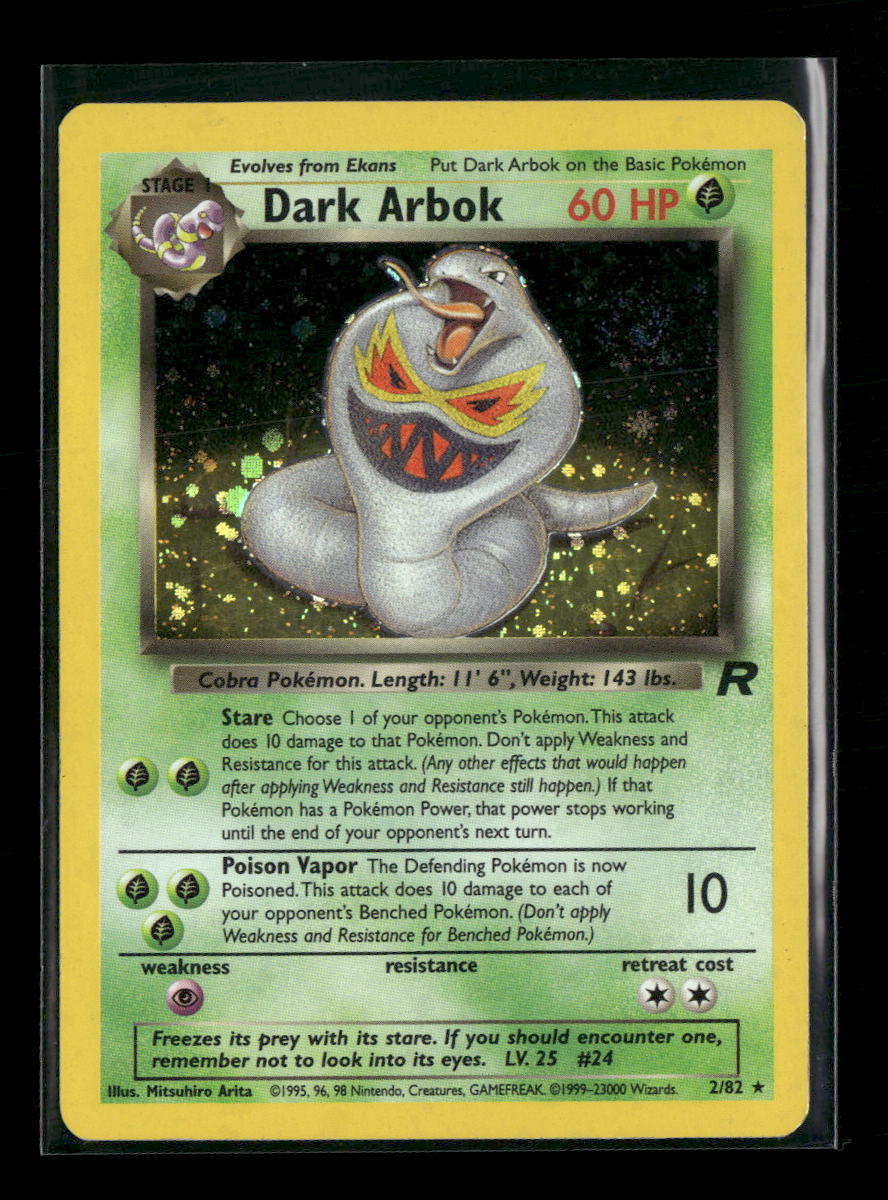 Team Rocket Dark Arbok (2) Unlimited #02/82