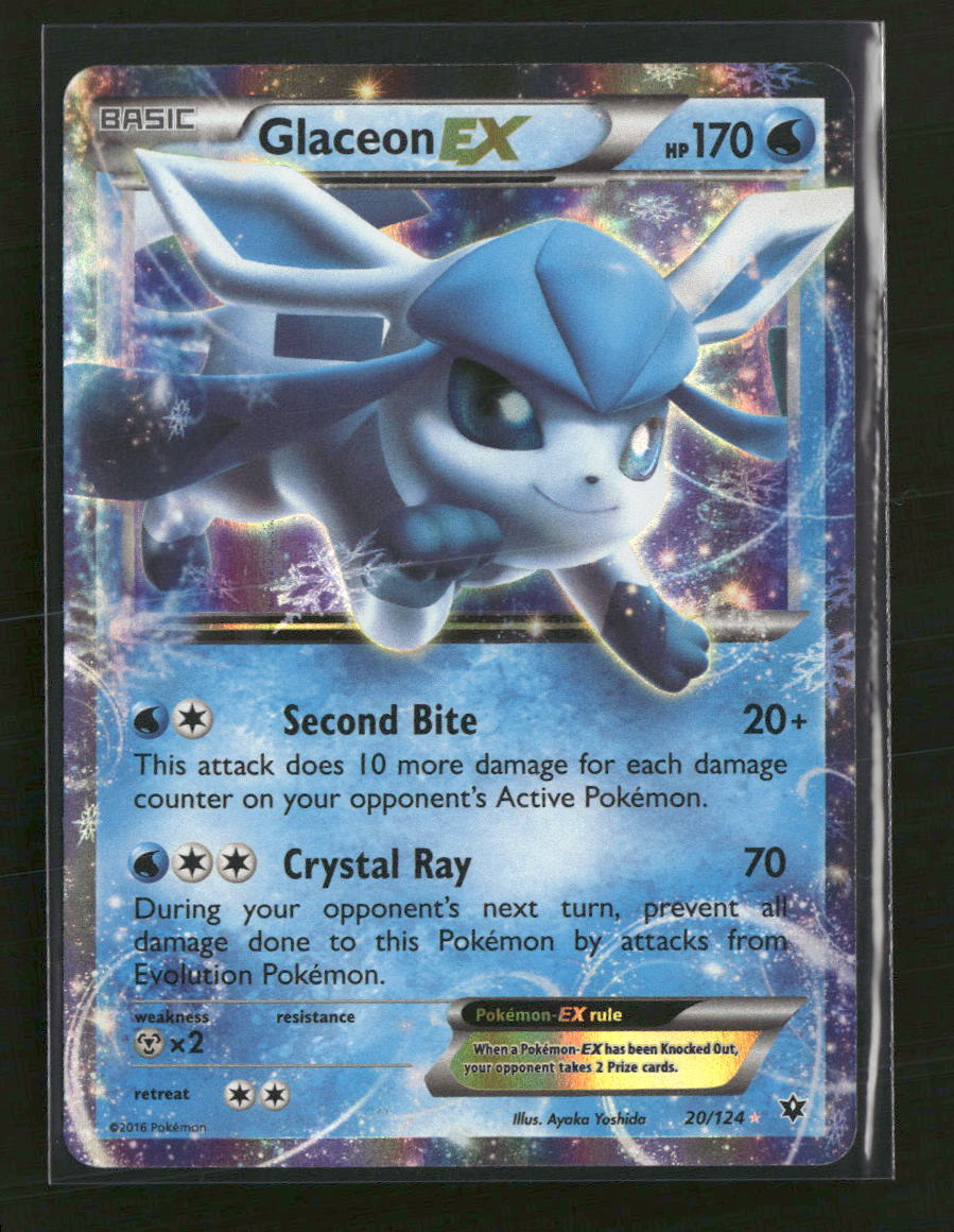XY - Fates Collide Glaceon EX #20/124