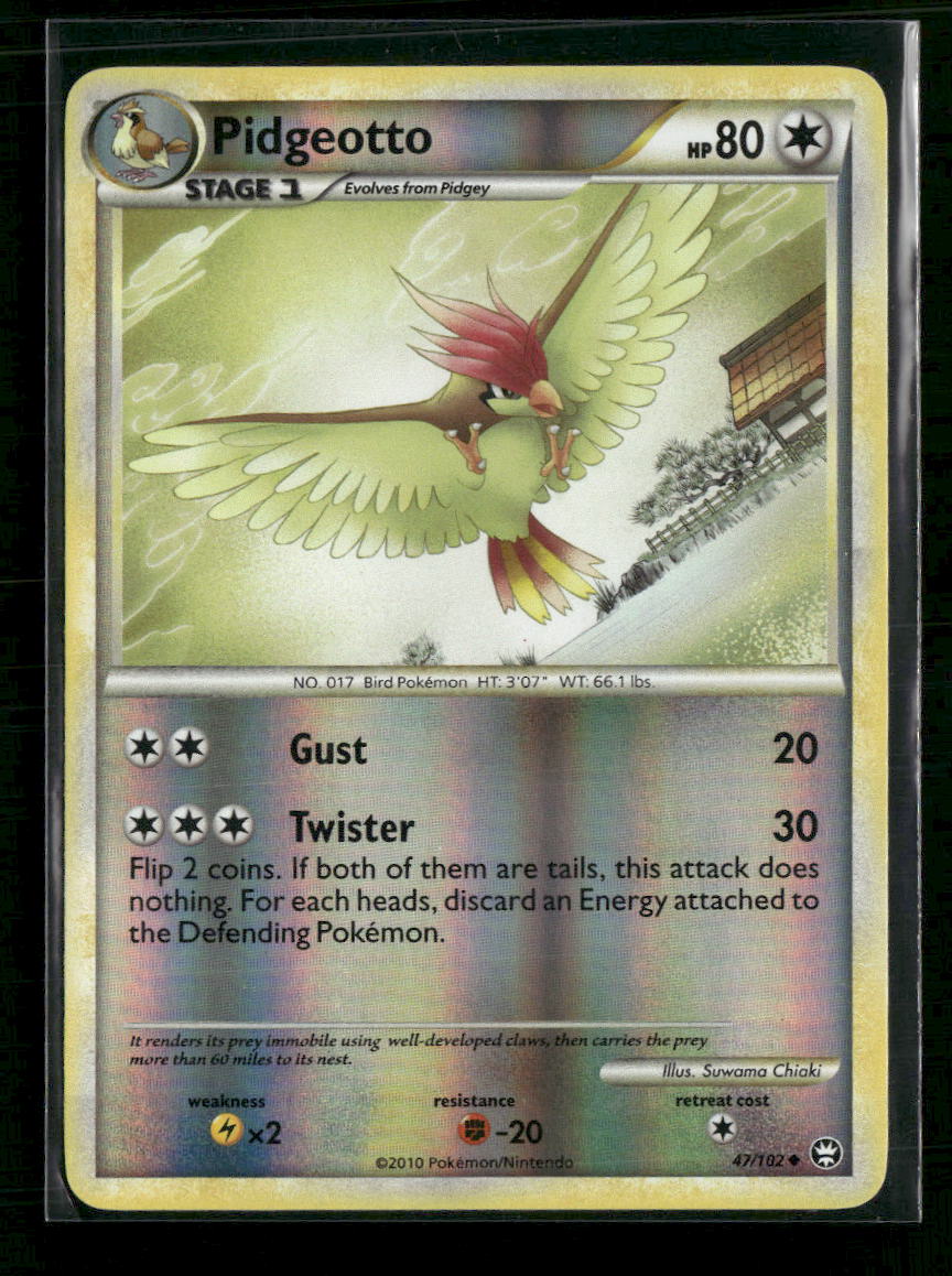 Triumphant Pidgeotto Reverse Holo #47/102