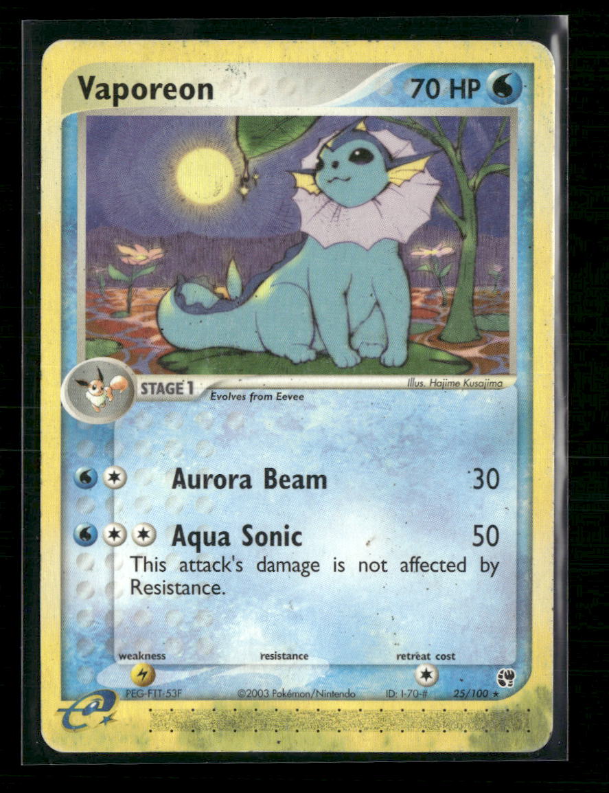 Sandstorm Vaporeon #25/100 *Damaged*