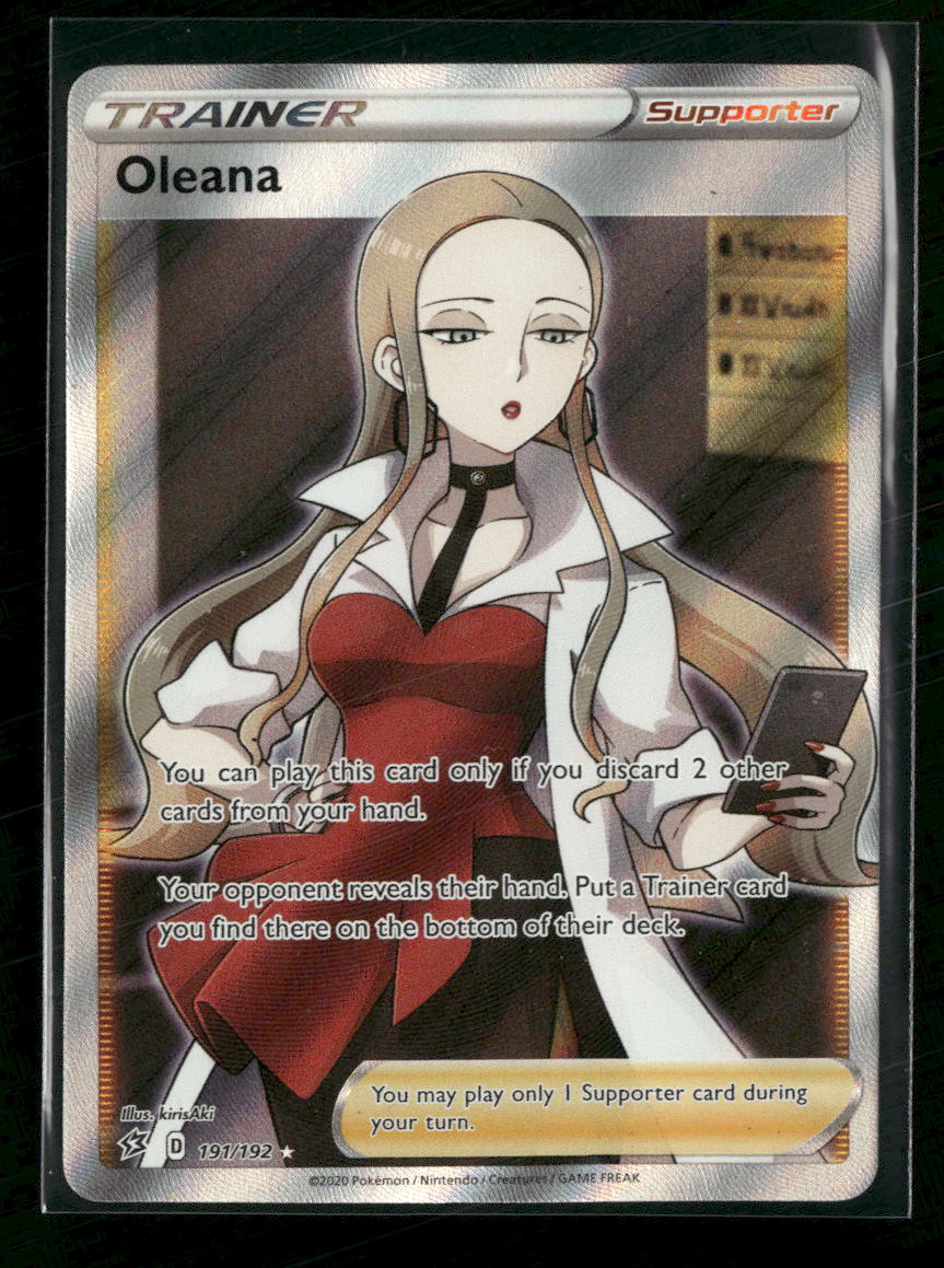 SWSH02: Rebel Clash Oleana (Full Art) #191/192