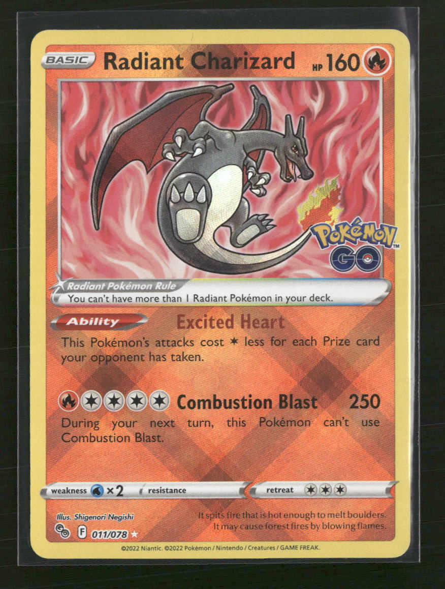 Pokemon GO Radiant Charizard #011/078