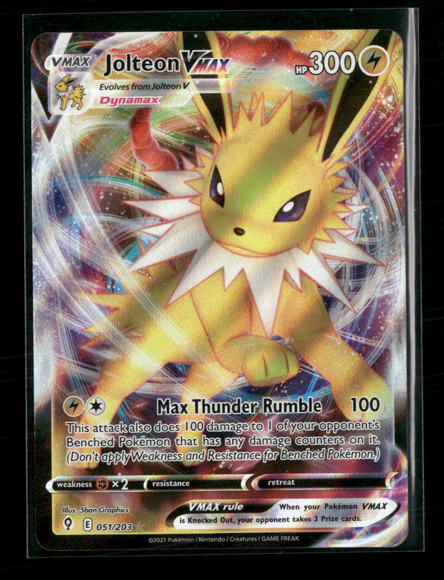 SWSH07: Evolving Skies Jolteon VMAX #051/203
