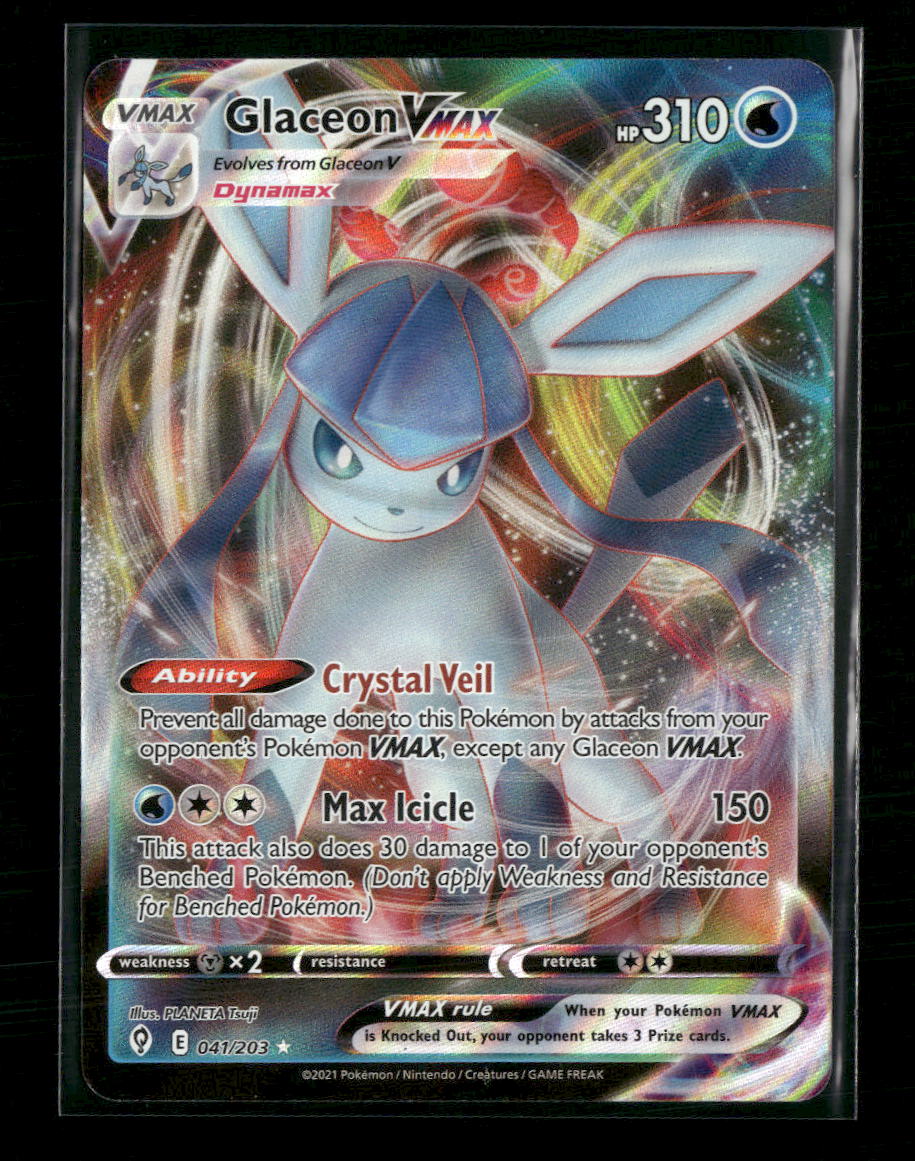 SWSH07: Evolving Skies Glaceon VMAX #041/203