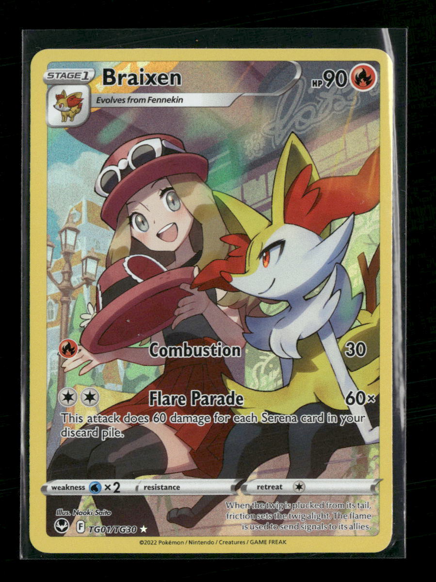 SWSH12: Silver Tempest Trainer Gallery Braixen #TG01/TG30