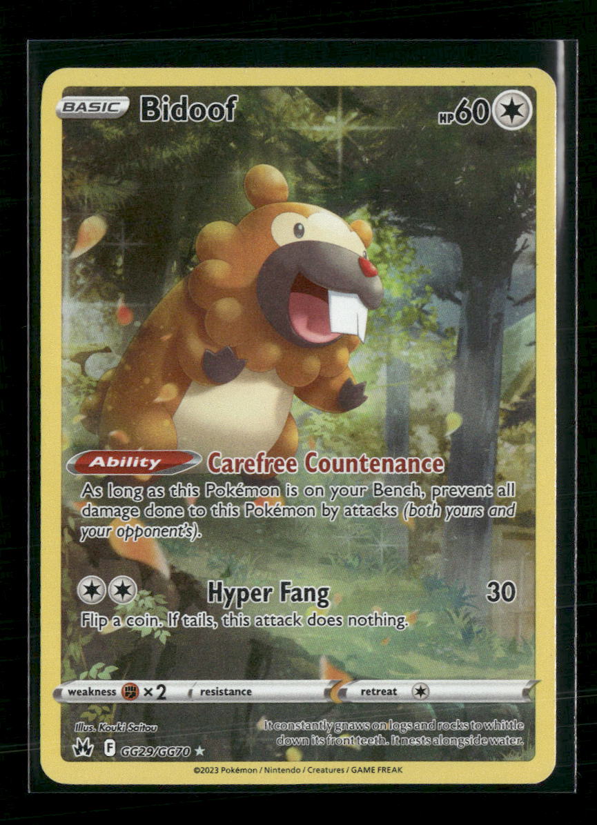 SWSH: Crown Zenith: Galarian Gallery Bidoof #GG29/GG70