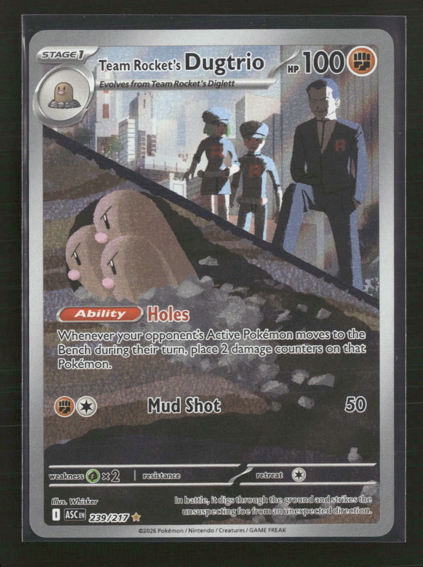 ME: Ascended Heroes Team Rocket's Dugtrio #239/217