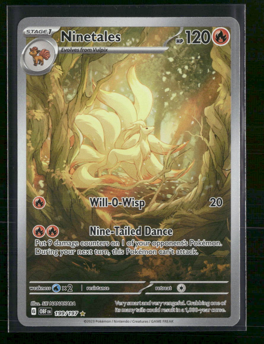 SV03: Obsidian Flames Ninetales -199/197 #199/197