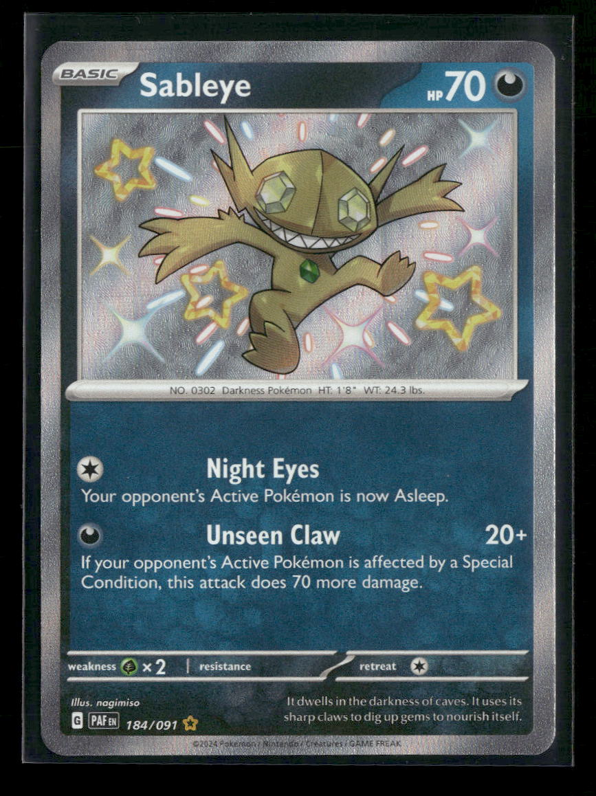 SV: Paldean Fates Sableye #184/091