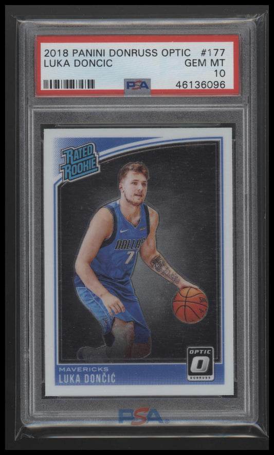 2018 Panini Donruss Optic Luka Doncic 10 PSA #177