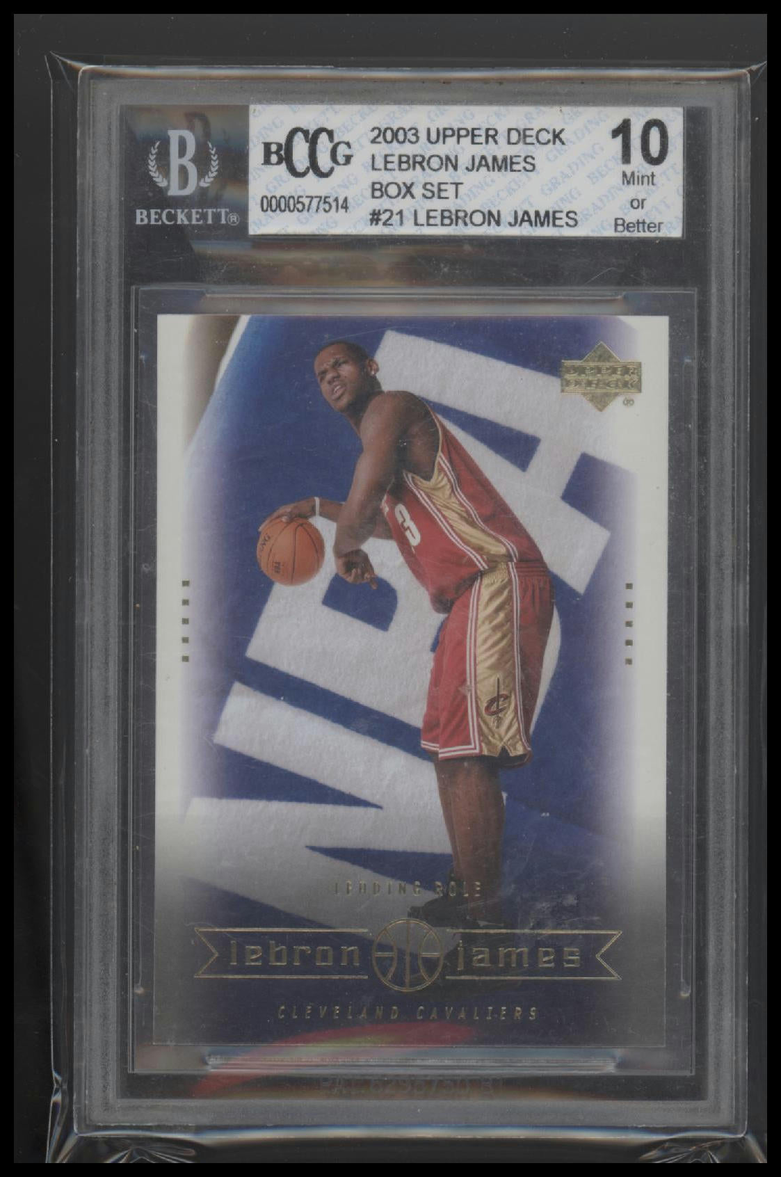 2003 Upper Deck LeBron James Box Set LeBron James 10.0 BCCG #21