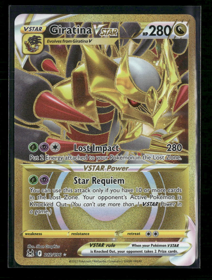 SWSH11: Lost Origin Giratina VSTAR (212) (Secret) #212/196