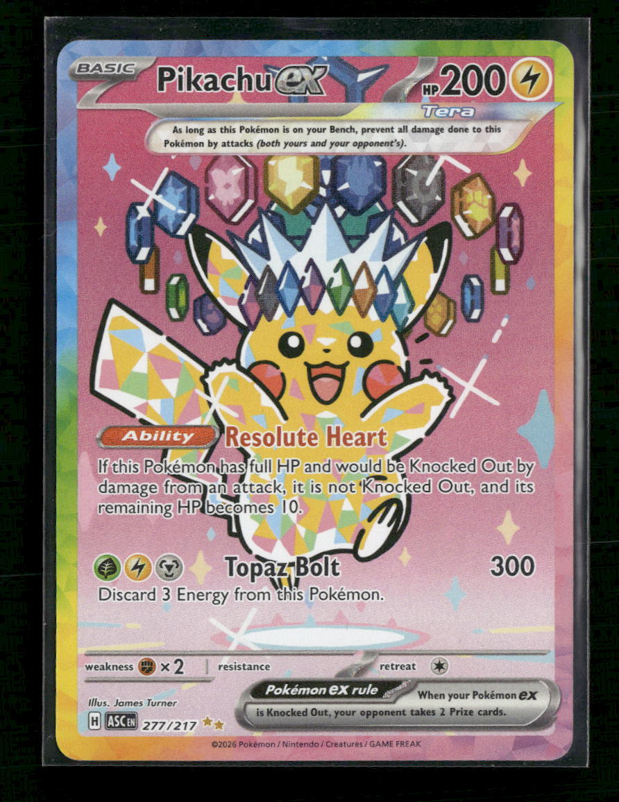 ME: Ascended Heroes Pikachu ex #277/217