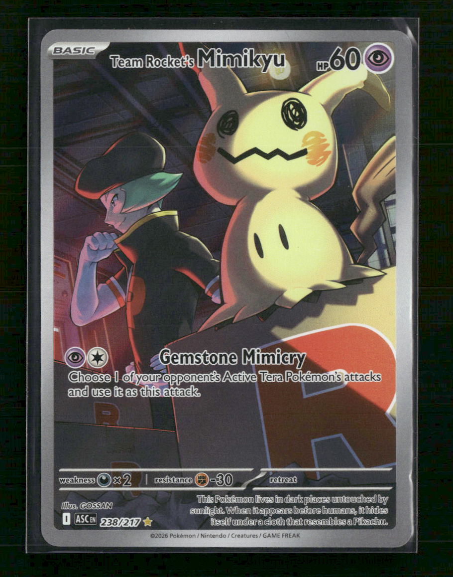 ME: Ascended Heroes Team Rocket's Mimikyu #238/217