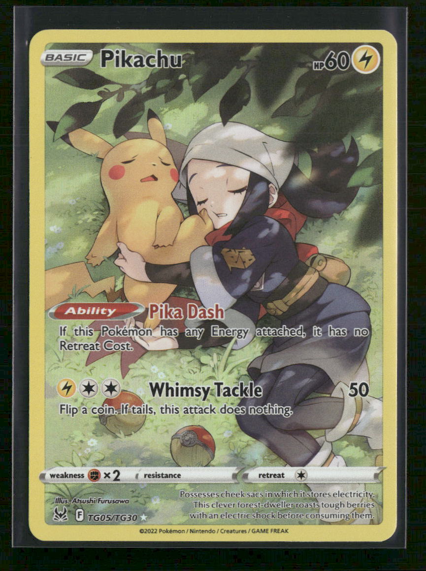 SWSH11: Lost Origin Trainer Gallery Pikachu #TG05/TG30