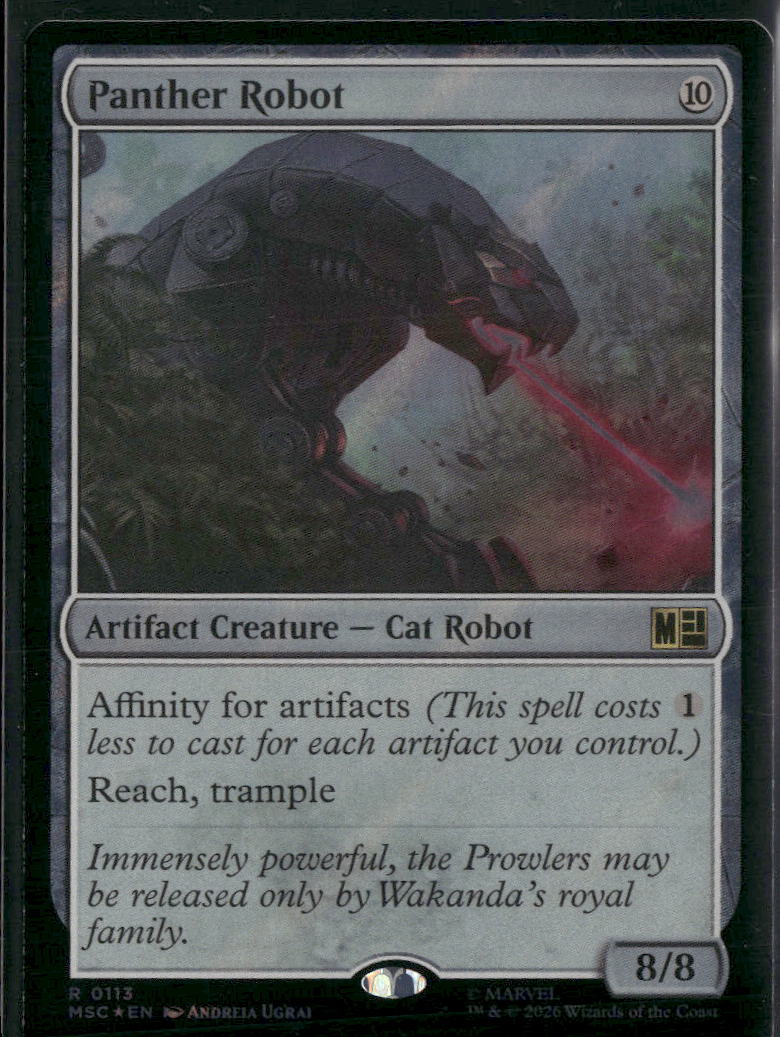 Commander: Marvel Super Heroes Panther Robot (Surge Foil) #113