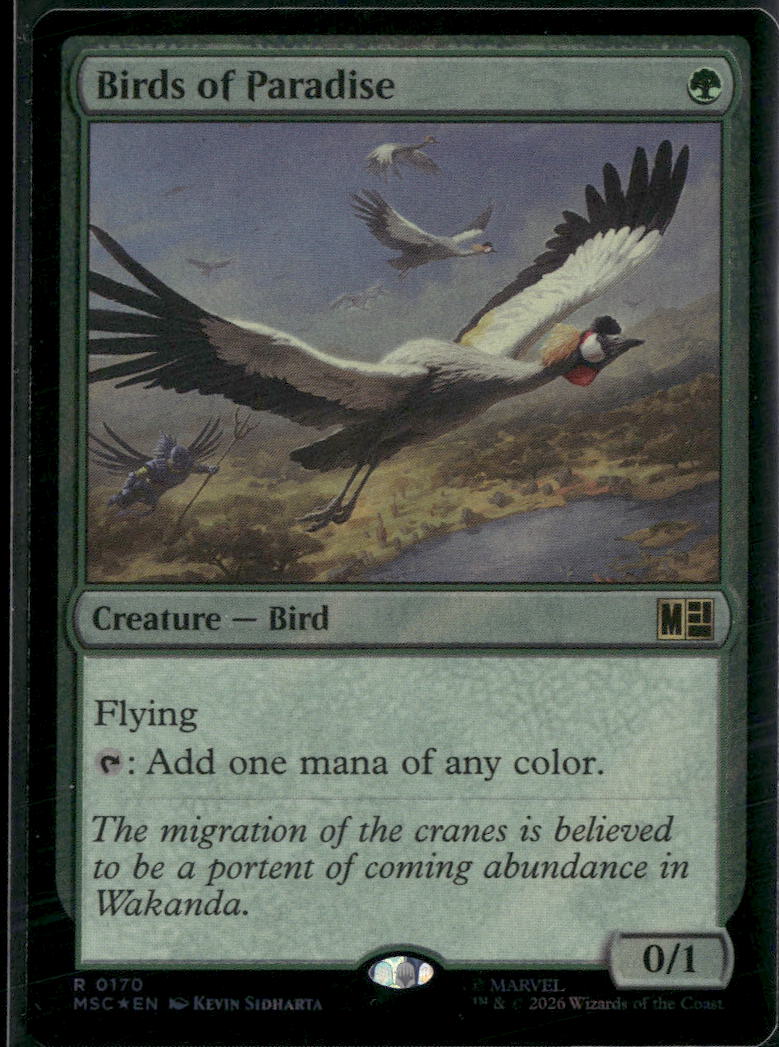 Commander: Marvel Super Heroes Birds of Paradise (Surge Foil) #170