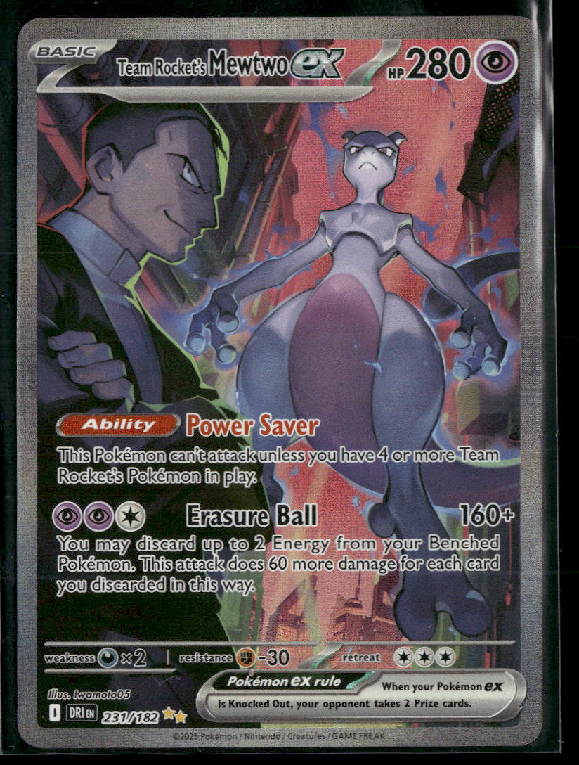 SV10: Destined Rivals Team Rocket's Mewtwo ex #231/182