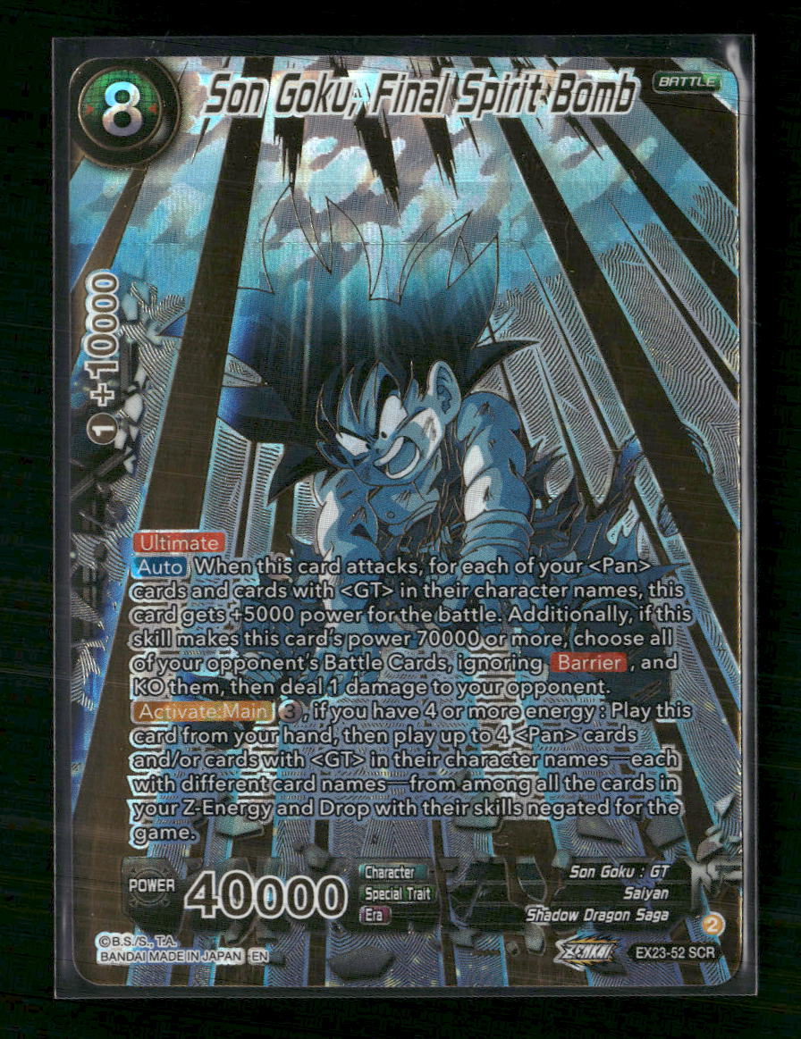 Son Goku, Final Spirit Bomb (Alt Art) - Expansion Deck Set 23