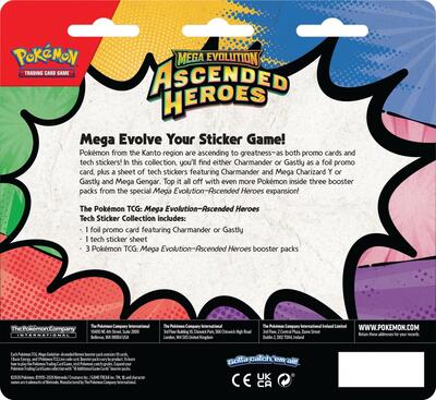 Mega Evolution 02.5 Ascended Heroes Tech Sticker Collection