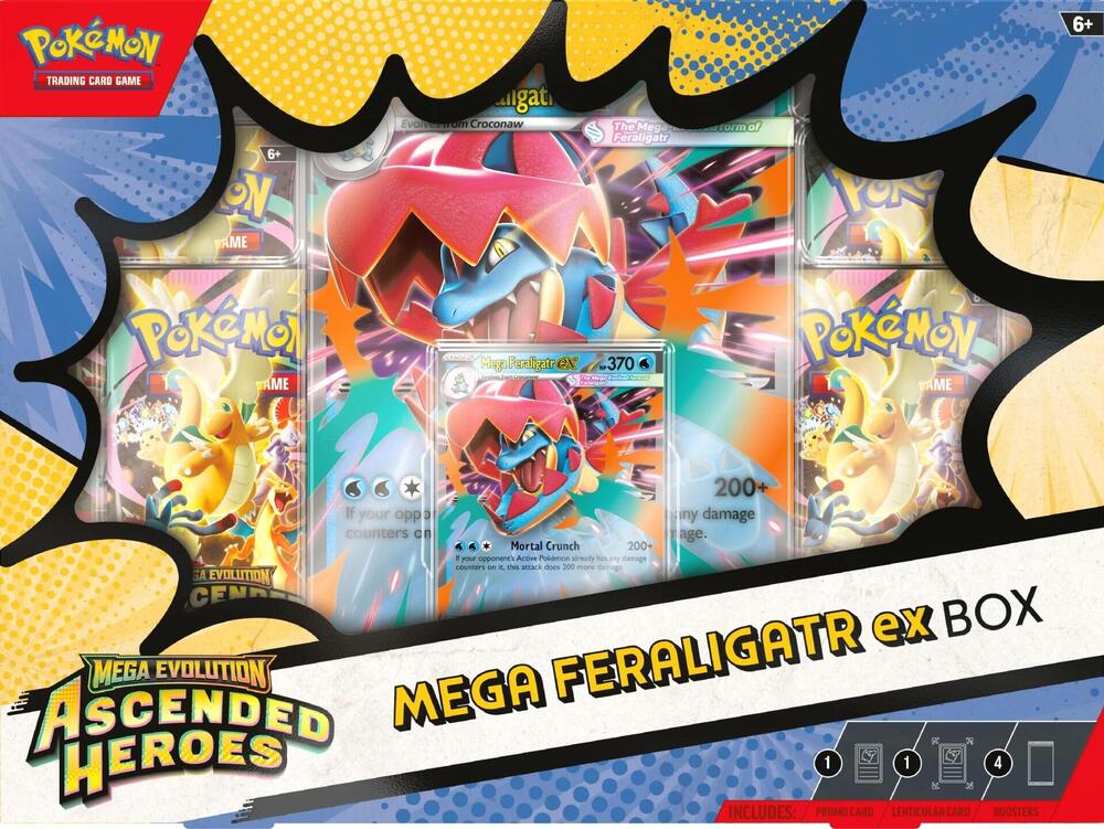 Pokemon TCG: Mega Evolution Ascended Heroes - Mega Feraligatr ex Box