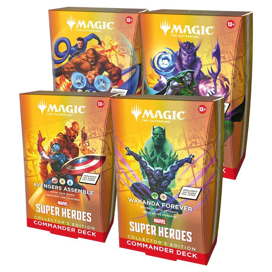 Marvel Super Heroes Commander Deck Collector's Edition Display