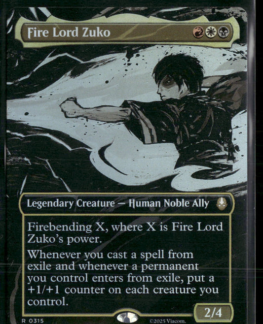 Avatar: The Last Airbender Fire Lord Zuko (Borderless) #315
