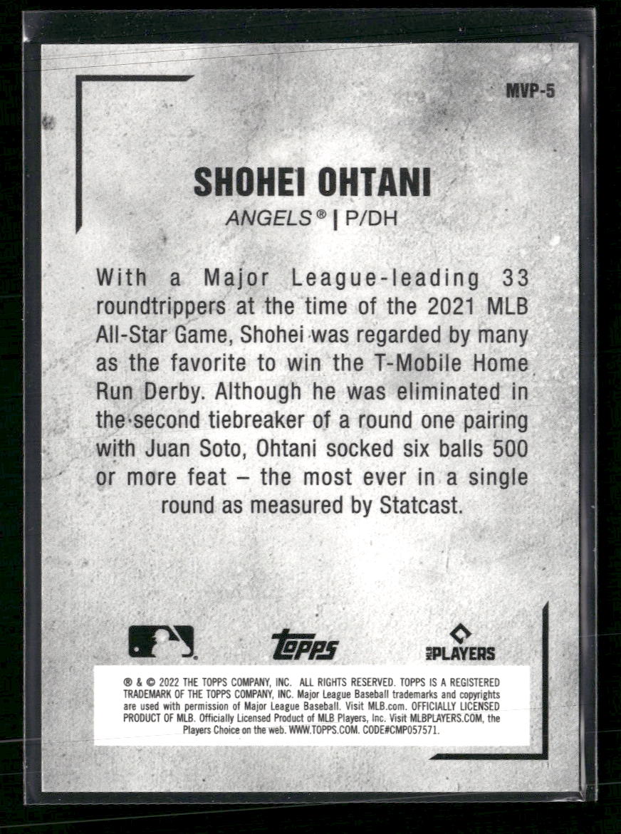 2022 Topps Japan Edition MVP Shohei Ohtani #MVP-5