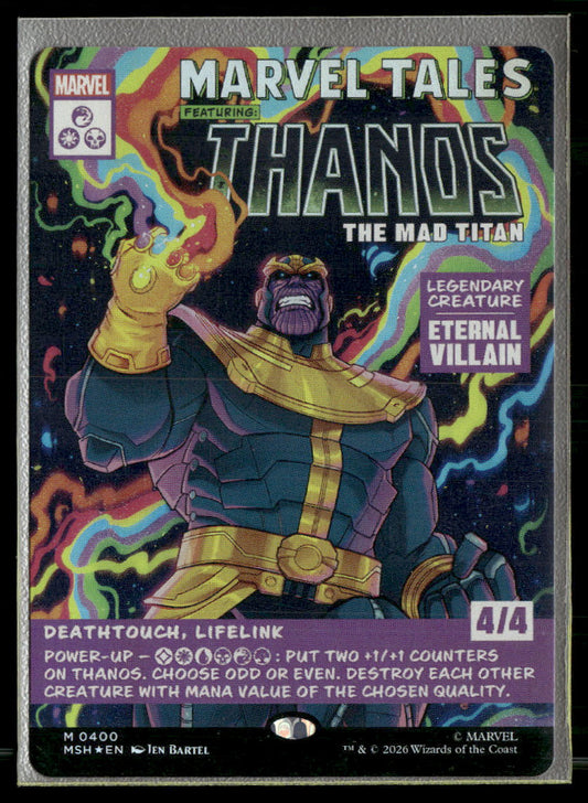 Marvel Super Heroes Thanos, The Mad Titan (Borderless) (0400) #400