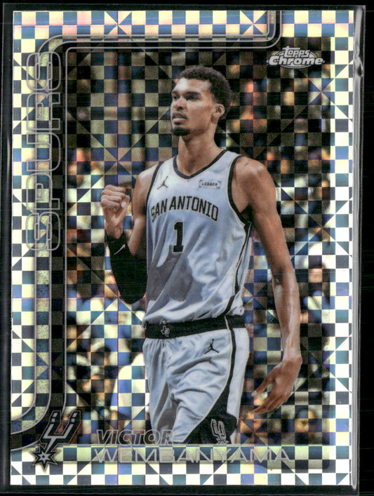 2025-26 Topps Chrome Update X-Fractor Victor Wembanyama #22