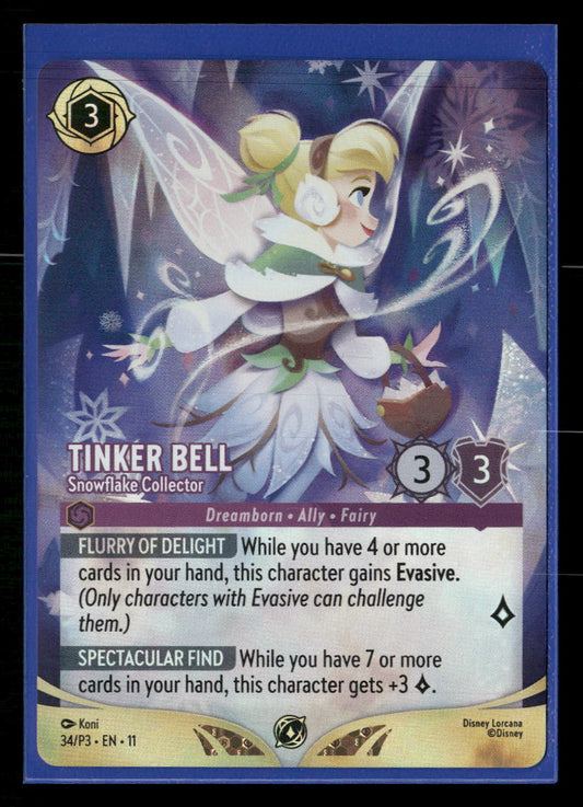 Disney Lorcana Promo Cards Tinker Bell (Championship) #34