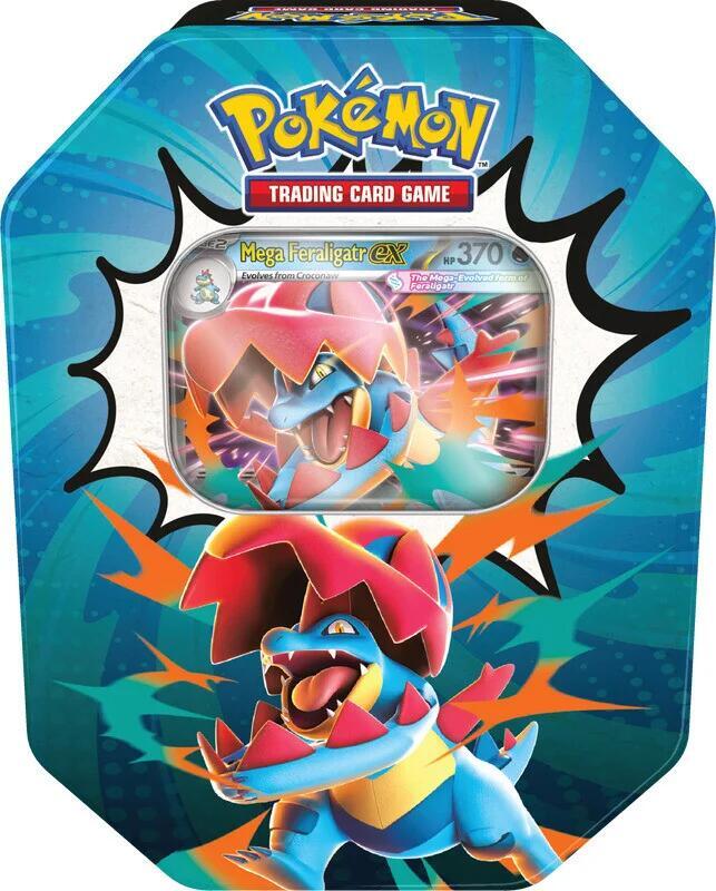 Pokémon TCG: Mega Evolution—Ascended Heroes Tin — Mega Feraligatr ex