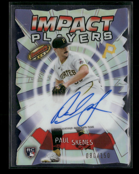 2024 Bowman's Best Impact Players Autographs Paul Skenes #/150 AU #IPA-PS