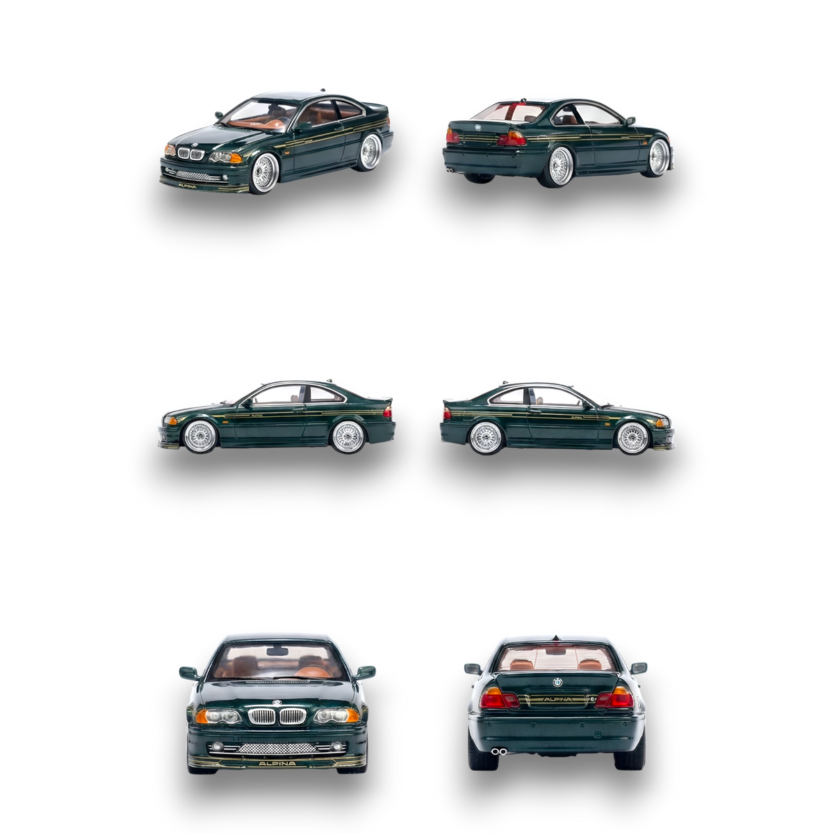 YM Model BMW E46 Alpina B3 British Green 1:64
